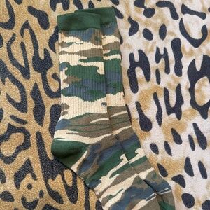 Mens Camo Print Sock